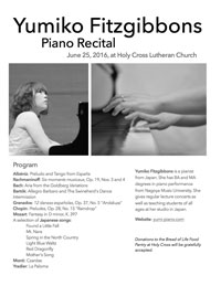 Colorado Charity Concert Program